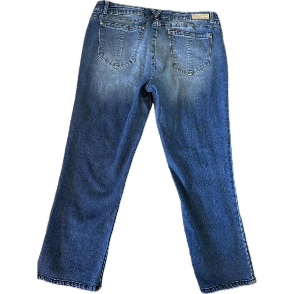 Democracy Distressed Denim Jeans Flex-ellent Stretch Ankle Women's Size 14 - Picture 6 of 12